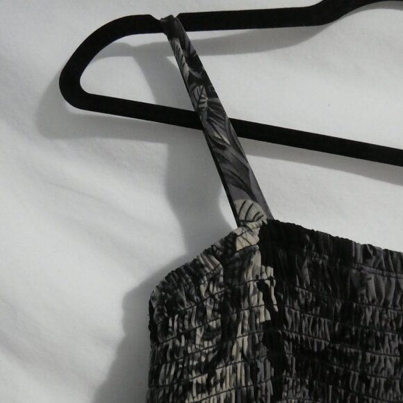 CANDY COUTURE | medium | Black and Grey Spaghetti Strap High Low Dress - Picture 3 of 16